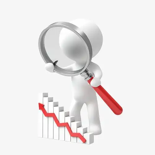 免抠图透明底3d小人放大镜