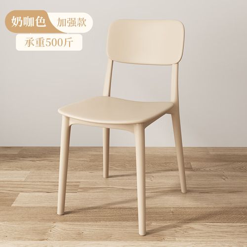 北欧塑料凳子现代简约加厚靠背椅售楼处洽谈桌椅可叠放梳妆凳椅子