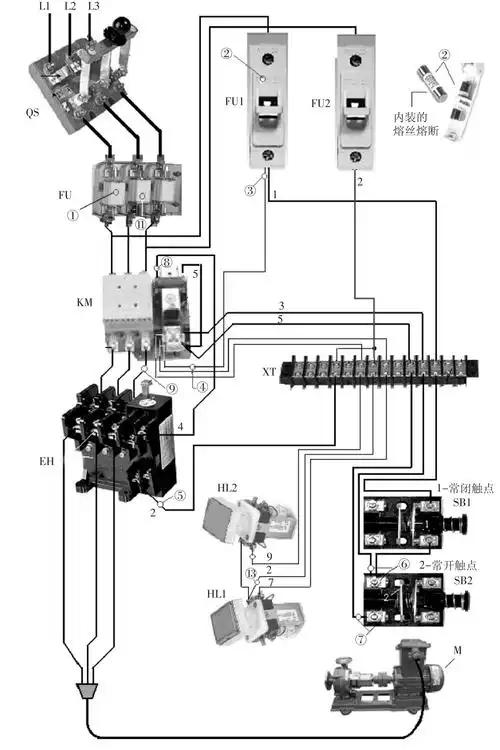 所指的2号线断线.