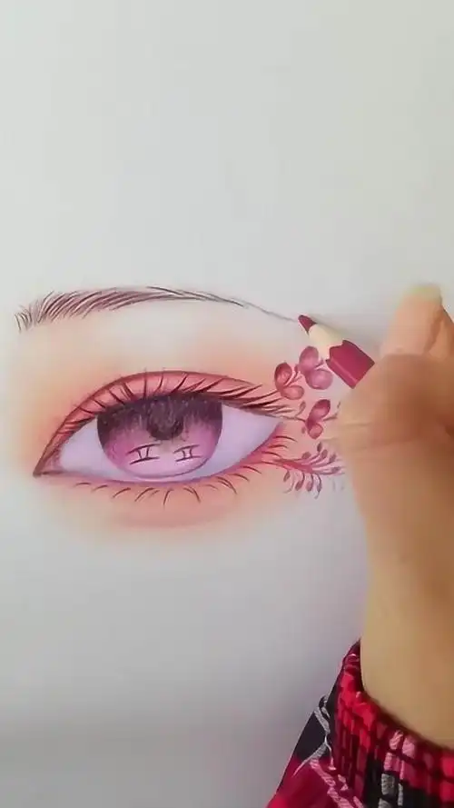 教你画双子座眼睛,原创.