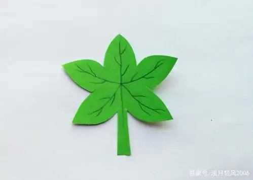 简单幼儿剪纸,一张纸剪出好看的枫叶,可以当亲子手工,有教程