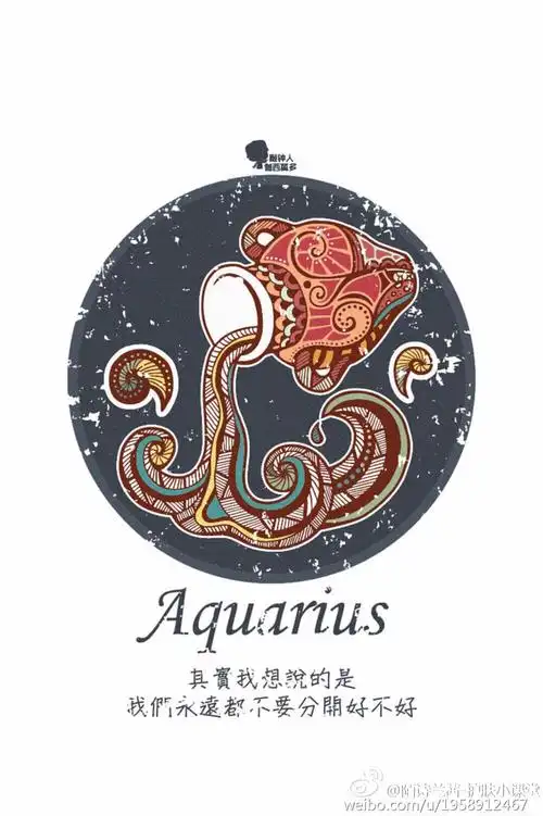 插画系列水瓶座