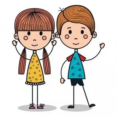 男孩女孩简笔画卡通超可爱的卡通人物男孩女孩简笔画儿童七夕简笔画