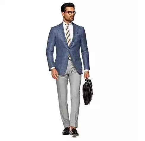 蓝色西装该这么搭配 灰色西装搭配-ship188.com