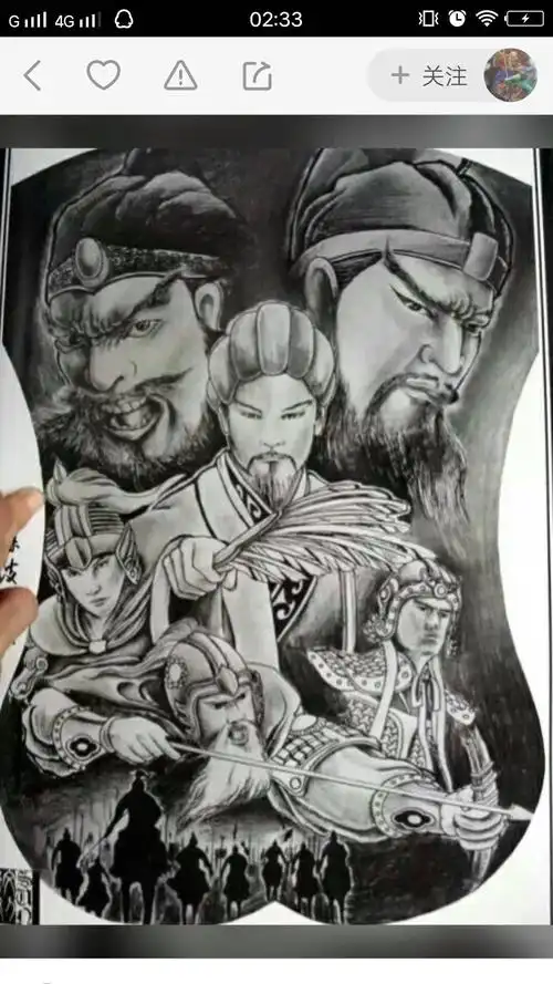 五虎上将纹身手稿,纹身电话微信15755722152