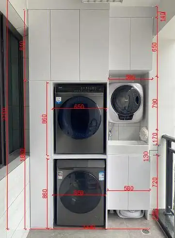 4平米小阳台的阳台柜尺寸详细及内部布局