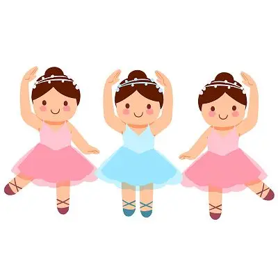 舞蹈少女卡通人物芭蕾跳舞人物png素材