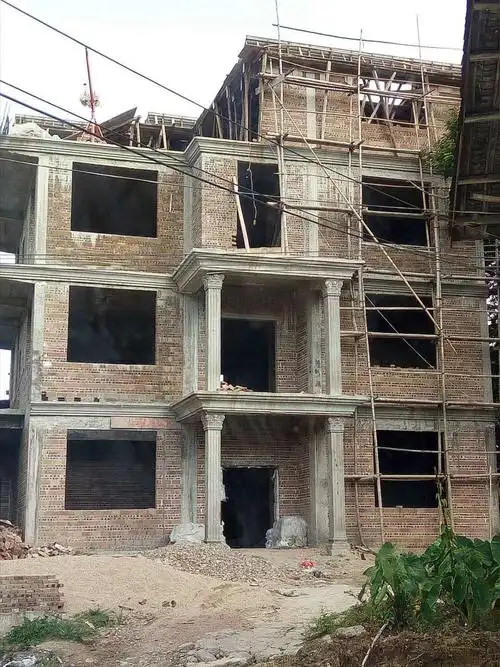 现代简欧风格外墙罗马柱颜色装修效果图