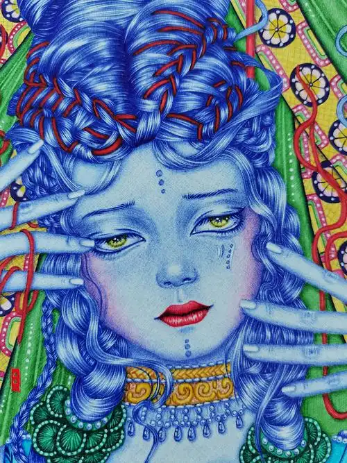 圆珠笔画《提线木偶》