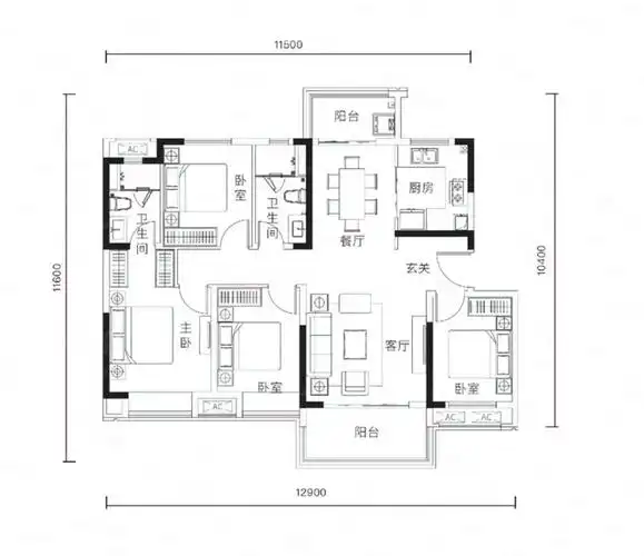 雅致的四室小户型,你值得体验!