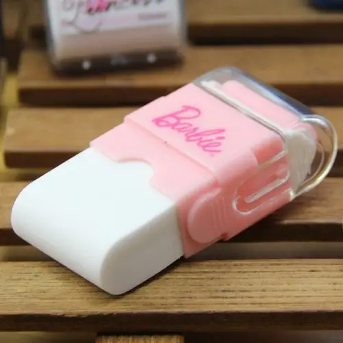 橡皮擦滚动变形金刚芭比滚轮橡皮可爱创意卡通男女橡皮