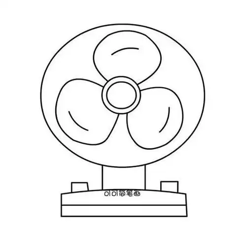电风扇是夏天必备的电器了在炎热夏季防暑简笔画夏天的吃的简笔画夏日