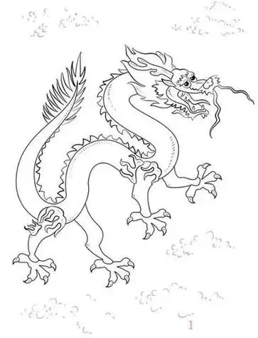 可爱版简单华阳龙简笔画