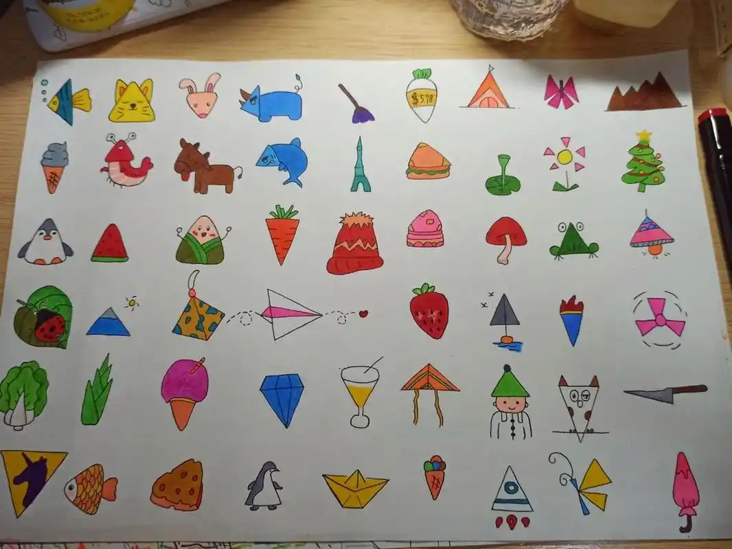 简笔画|三角形 你的喜怒哀乐  我都想参与