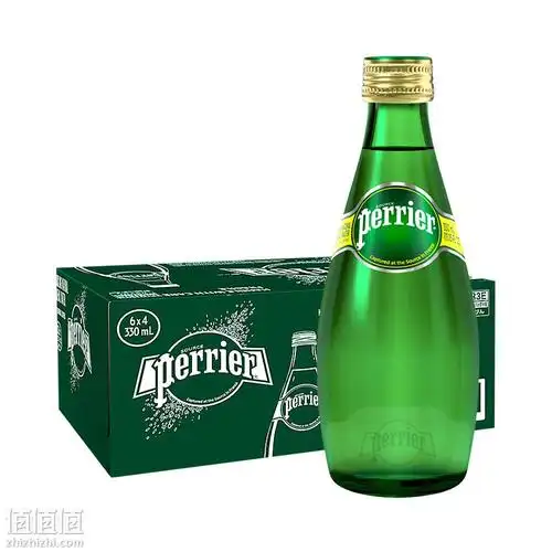 8日0点perrier巴黎水含气天然矿泉水330ml24瓶2493