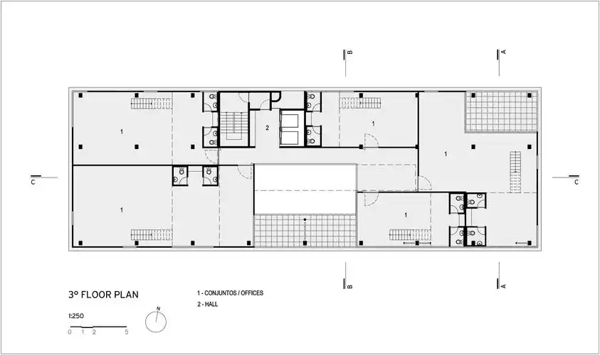 巴西圣保罗298盒状建筑群平面图