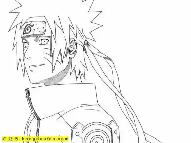12张5到10岁男孩子们最喜欢的火影忍者主题涂色图片