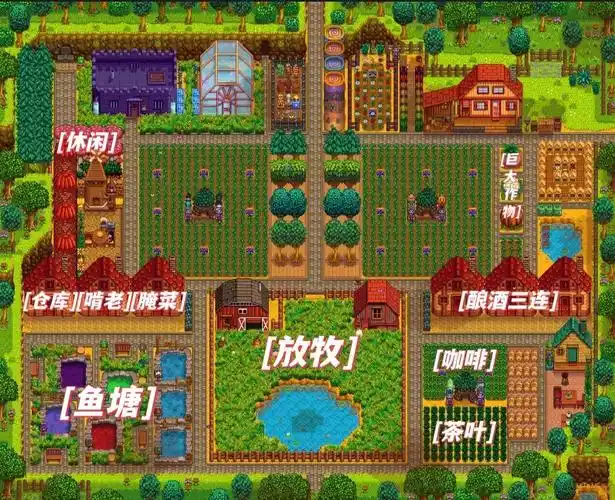 星露谷标准农场布局