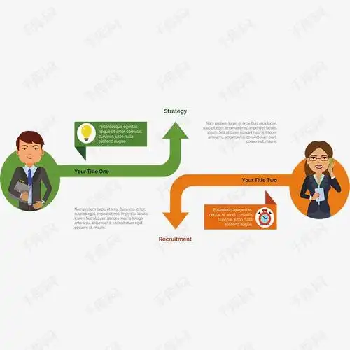 上下对比弯道箭头