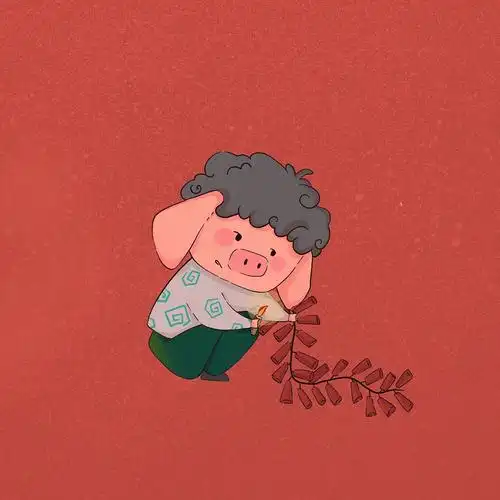 "猪"事顺利 新年快乐|插画|儿童插画|阿庙 - 原创作品 - 站酷 (zcool)