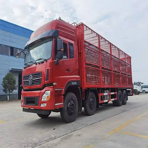 9米6程力国6前4后8猪笼车销售点高栏式运猪车价格