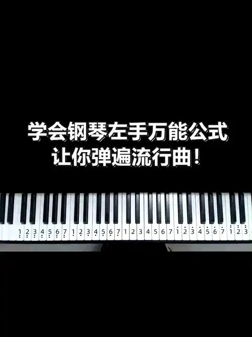 学会钢琴左手万能公式,让你弹遍流行曲!-度小视