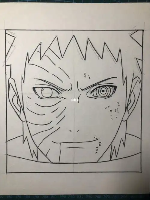 漫画人物简笔画火影忍者