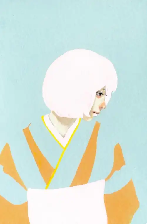 拽拽的小姐姐色彩系人物插画   aladd设计