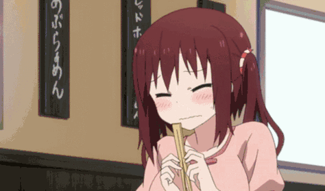 干物妹小埋小埋动漫二次元日漫拆筷子gif动图_动态图_表情包下载