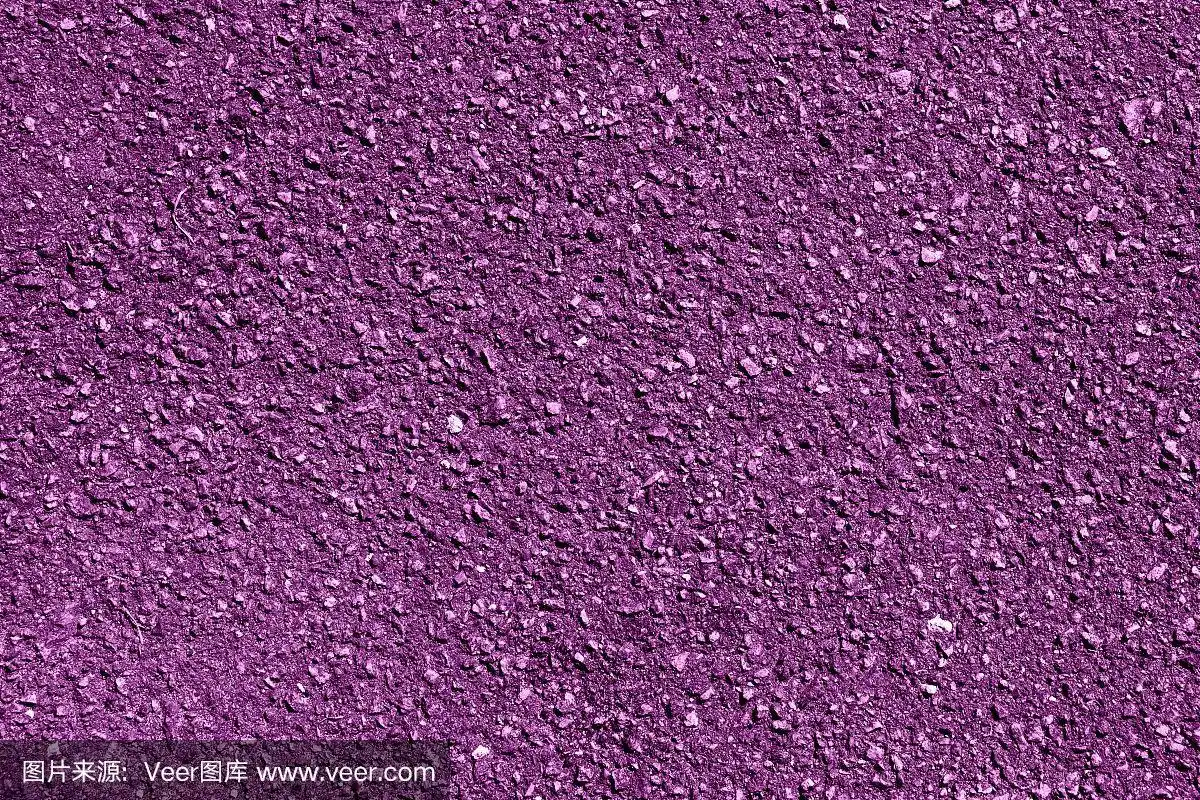 紫色的泥土和砾石宏观纹理背景