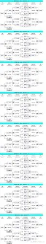 以下为双败淘汰赛全部比分签表.(中国台球协会 小凡)