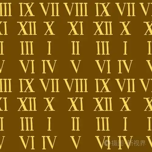 矢量罗马数字字母表符号标志插图设计数字符号