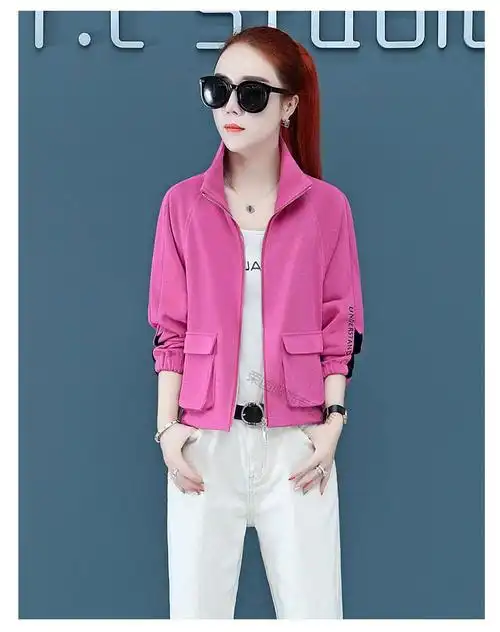 春秋时尚短外套女2020年新款洋气韩版女士短装夹克衫小个子修身显瘦