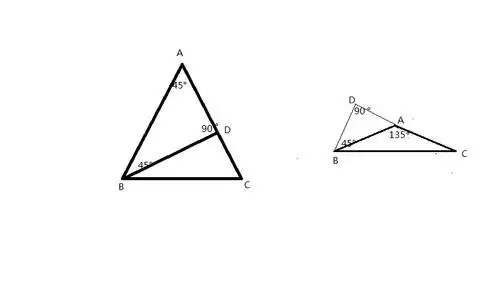 等腰三角形abc中,ab=ac,bd⊥ac,垂足为点d,若∠dba=45°,求∠a的度数