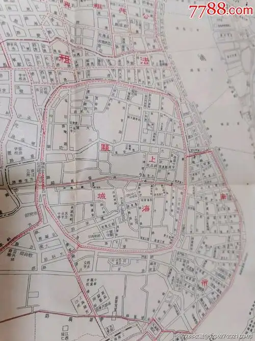 民国上海租界挂图