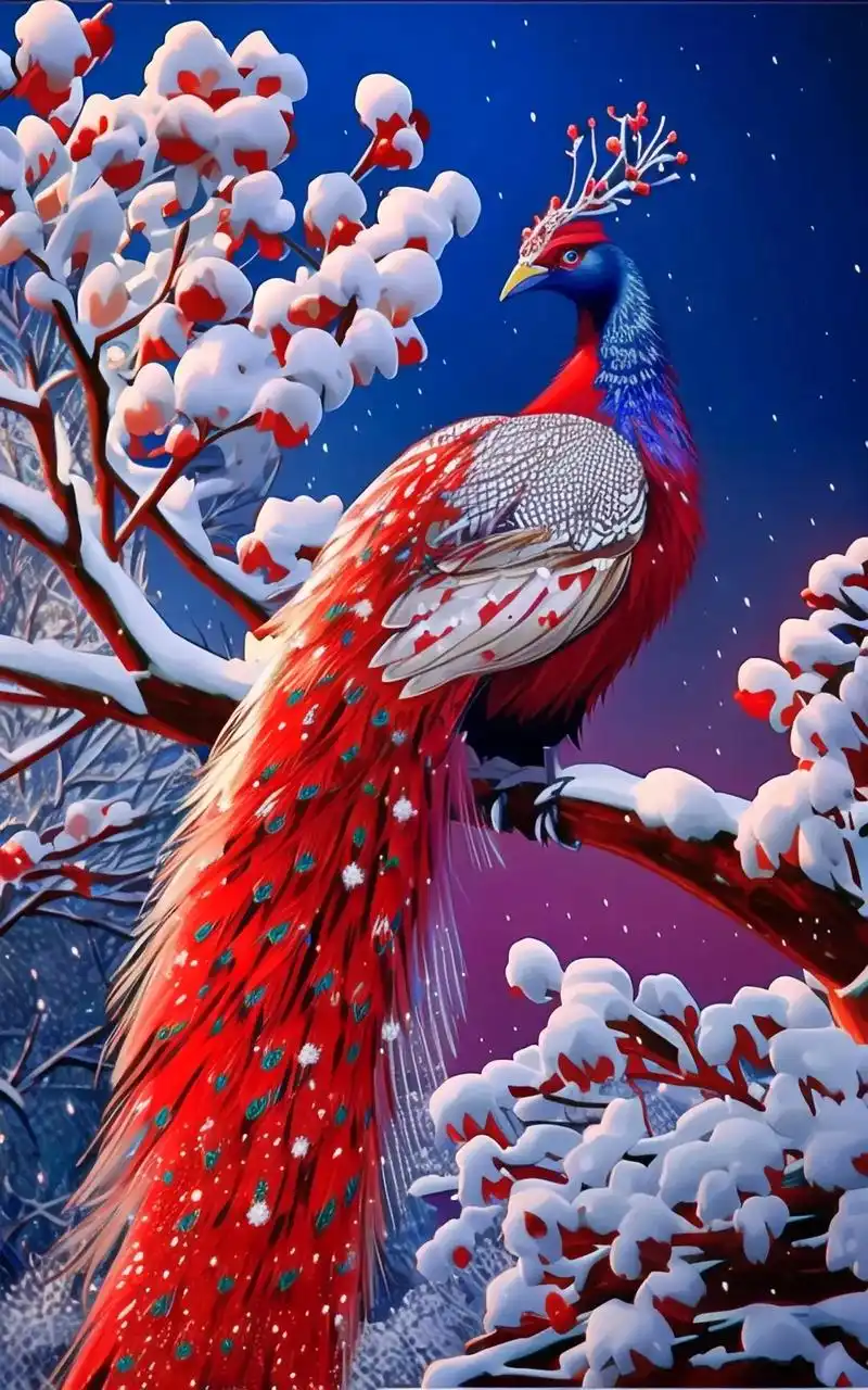 孔雀手机壁纸#创作灵感 #抖音图文来了 #ai绘画 # - 抖音