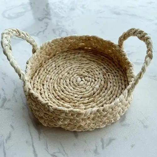 变废为宝之"玉米皮手工编织篮"|手工制品_网易订阅