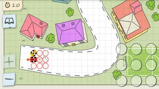 游戏在纸张片材上模拟汽车的比赛. /p>