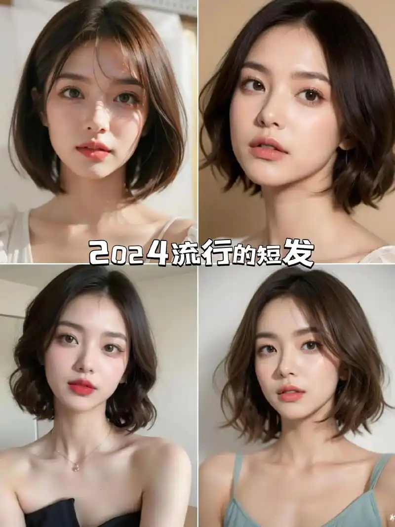 2024年最流行的短发发型来啦!短发法式烫是不错的选择,齐肩 - 抖音