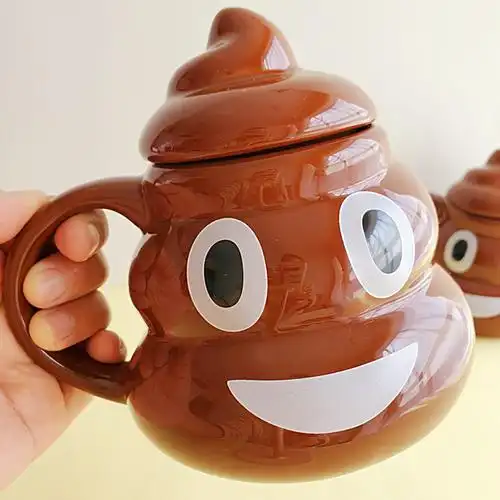 粑粑屎大便杯子生日礼物不走寻常路的陶瓷马克杯网红搞怪奇葩水杯