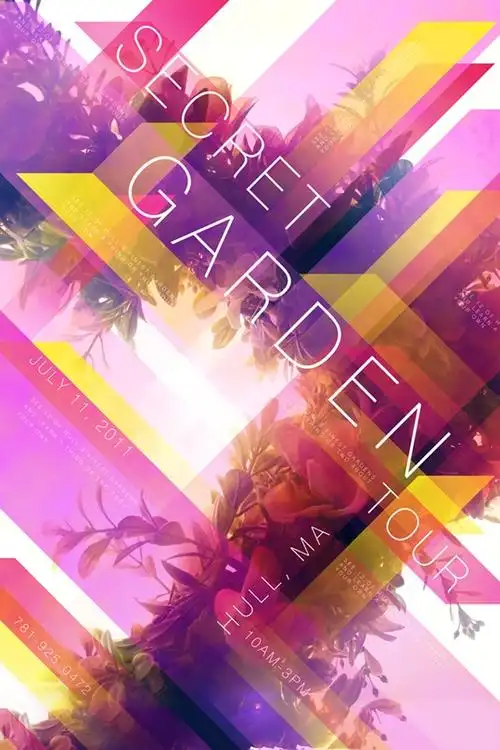 一组色彩绚丽的海报创意设计