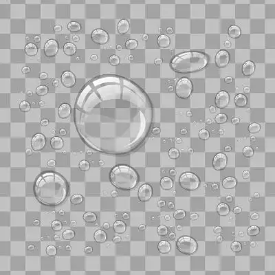 透明水滴矢量素材