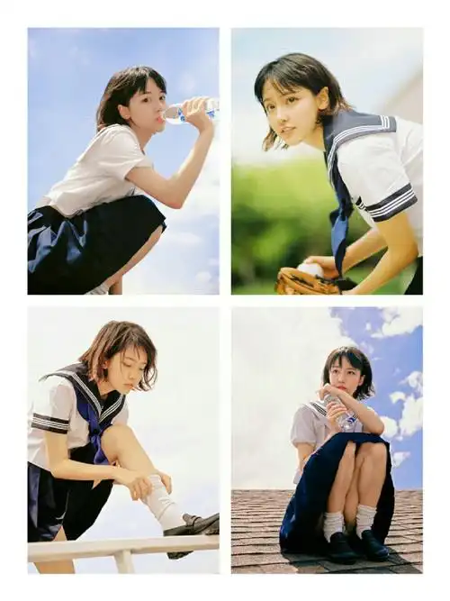 艺人摄影演员成果出道前9套日系写真集