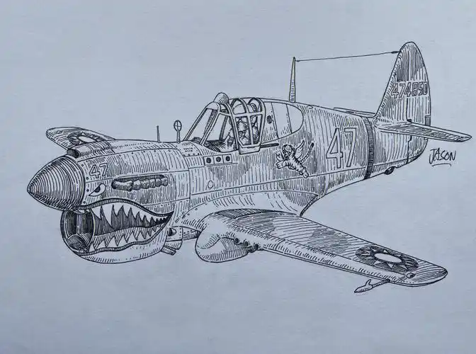 飞虎精神浩气长存飞虎队蔻蒂斯p40