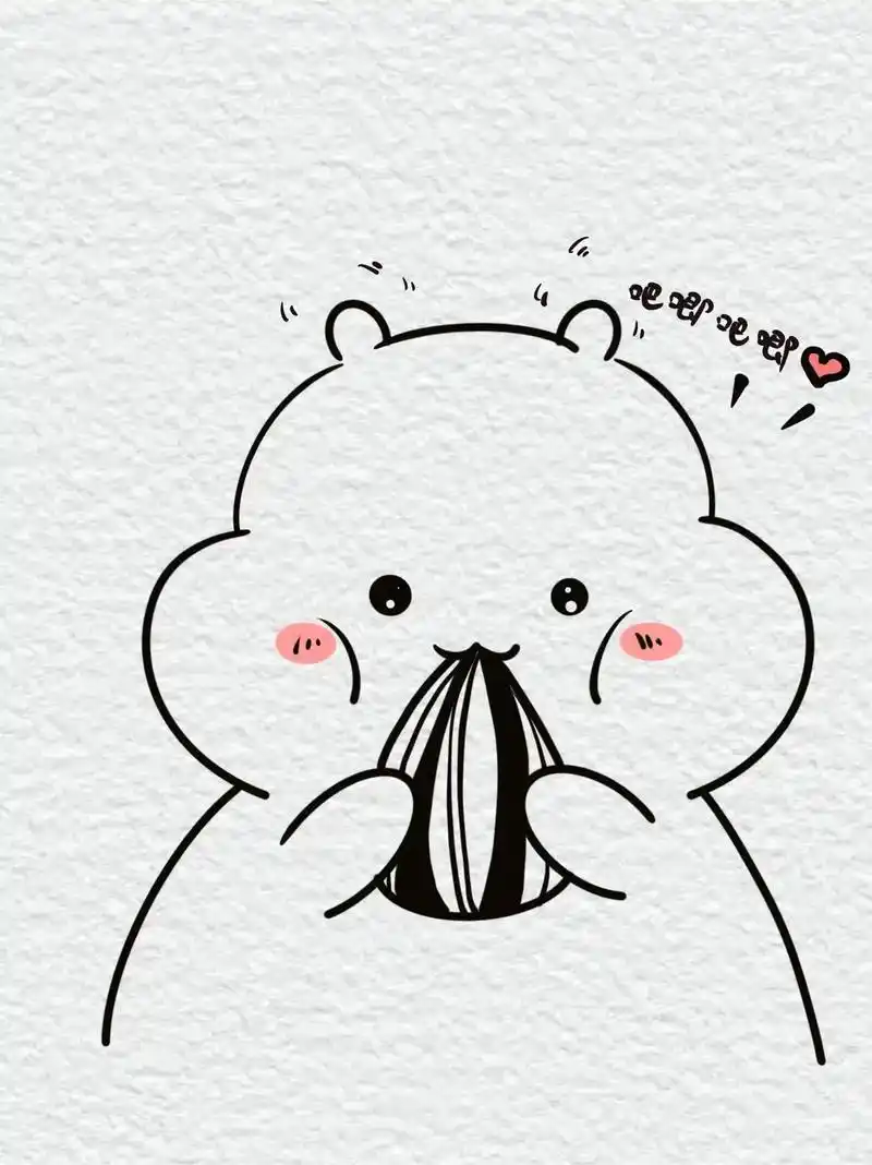 小仓鼠屯年货咯.#图文伙伴计划 #简笔画教程 #零基础学画画 - 抖音