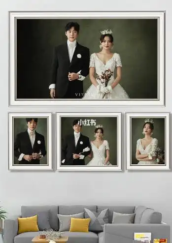 一大三小婚纱照怎么挂好看一大三小婚纱照怎么组合