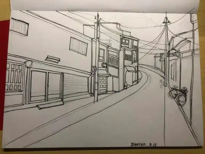 每日一画街景