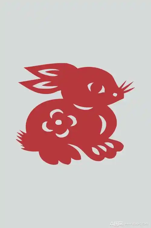 中华传统生肖剪纸图案矢量素材模板下载-编号4446697-众图网