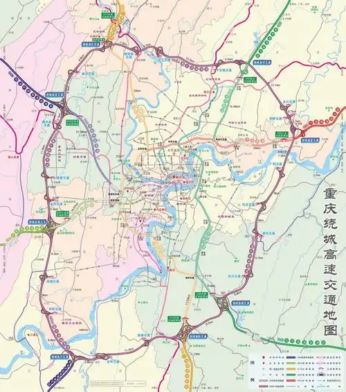 重庆高速公路交通图