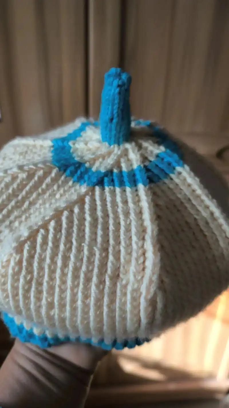 希望我的作品给您带来最美的回忆与快乐 蓓蕾八角帽编织完成 - 抖音